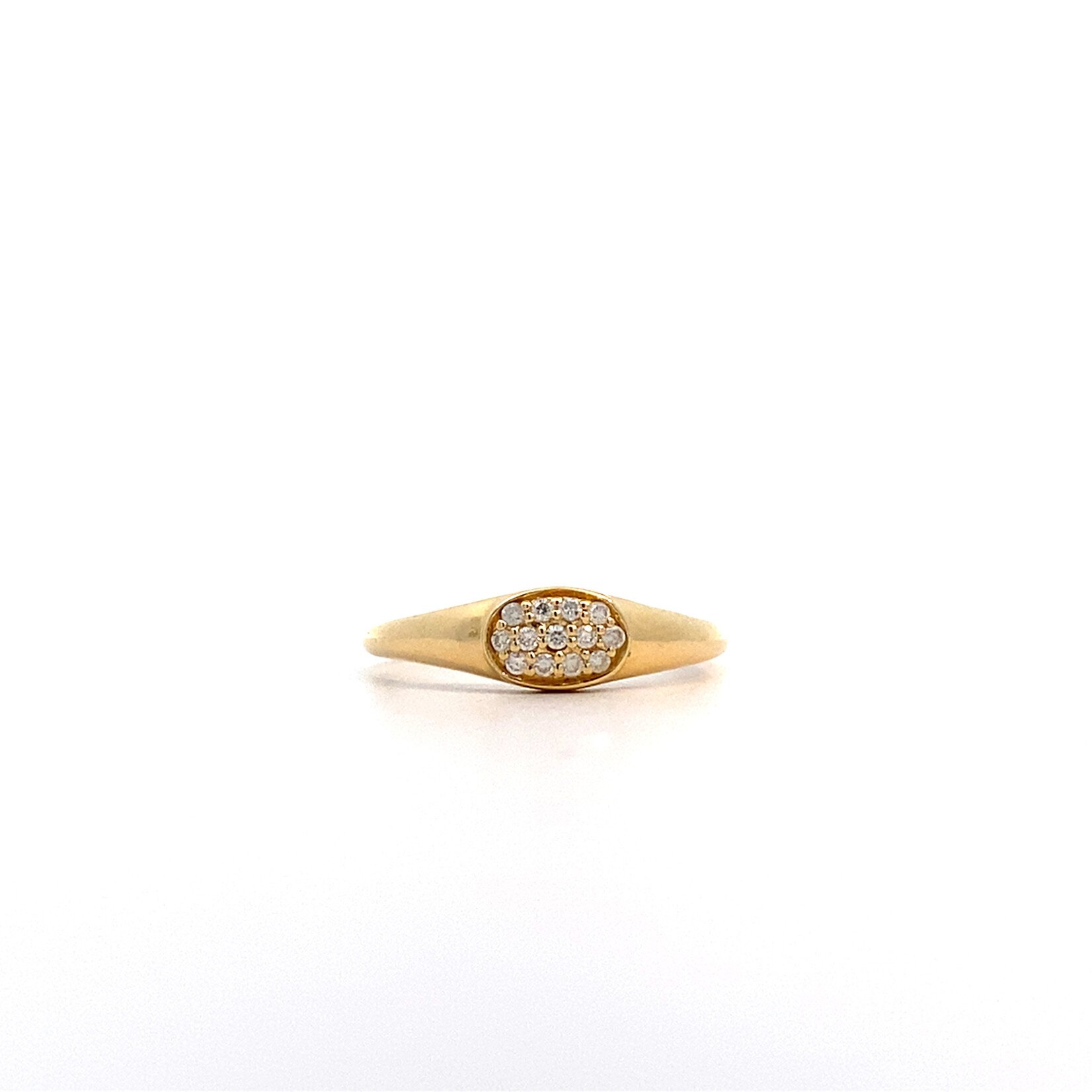 14K Yellow Gold Diamond ring sz6.75 D.10ct