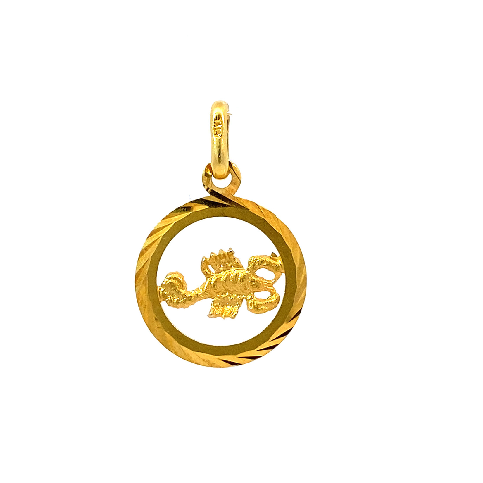14K Yellow Gold Scorpio Charm