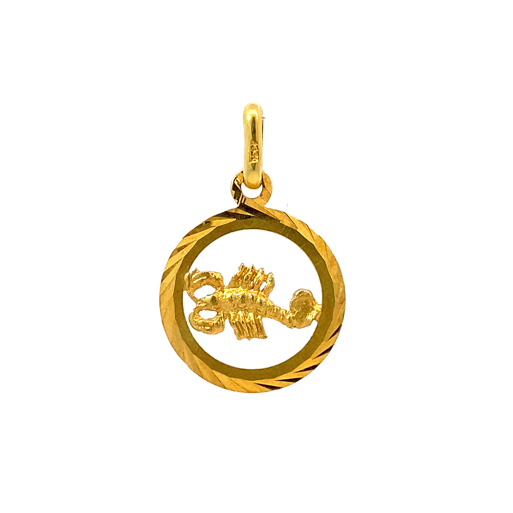 14K Yellow Gold Scorpio Charm