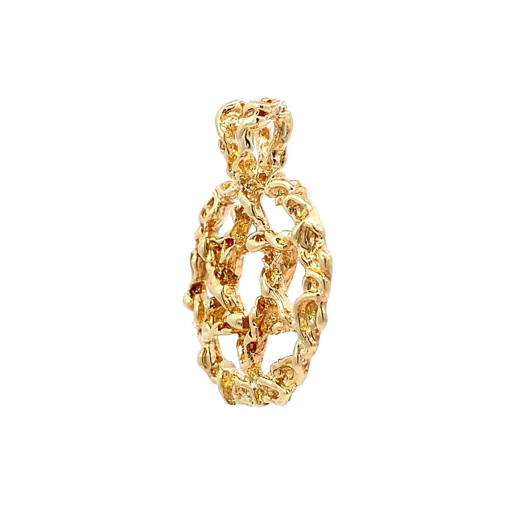 14K Yellow Gold Star of David pendant