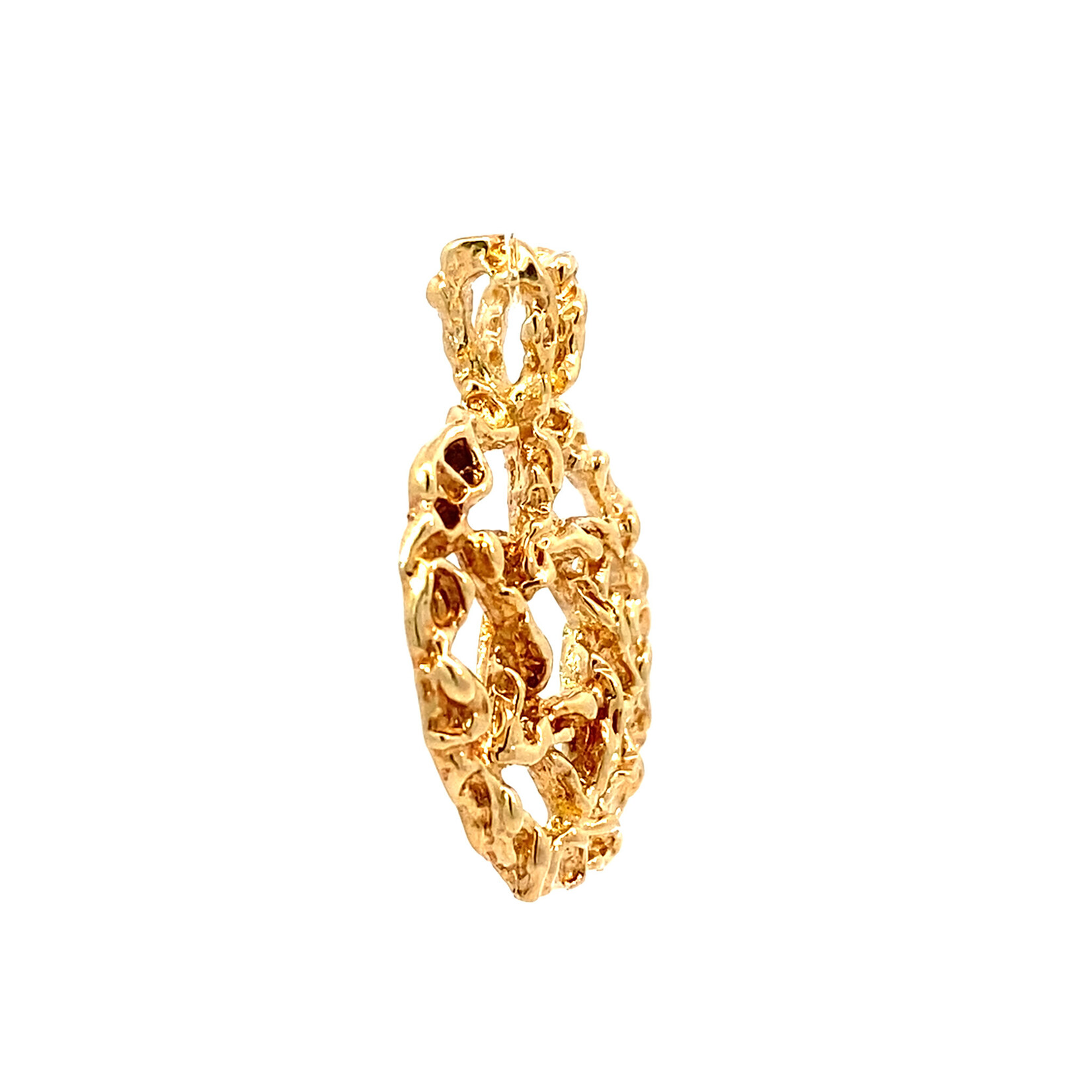 14K Yellow Gold Star of David pendant