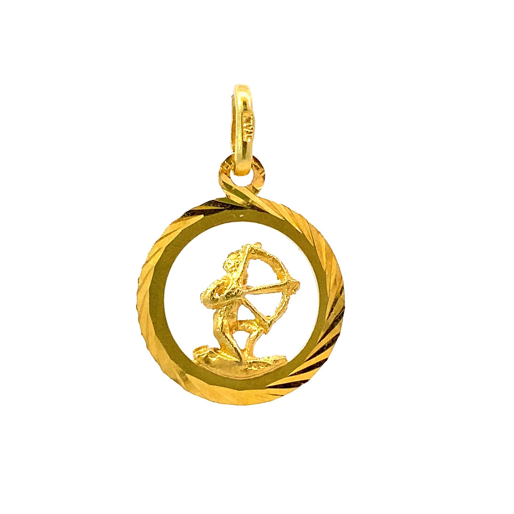 14K Yellow Gold Sagittarius Charm