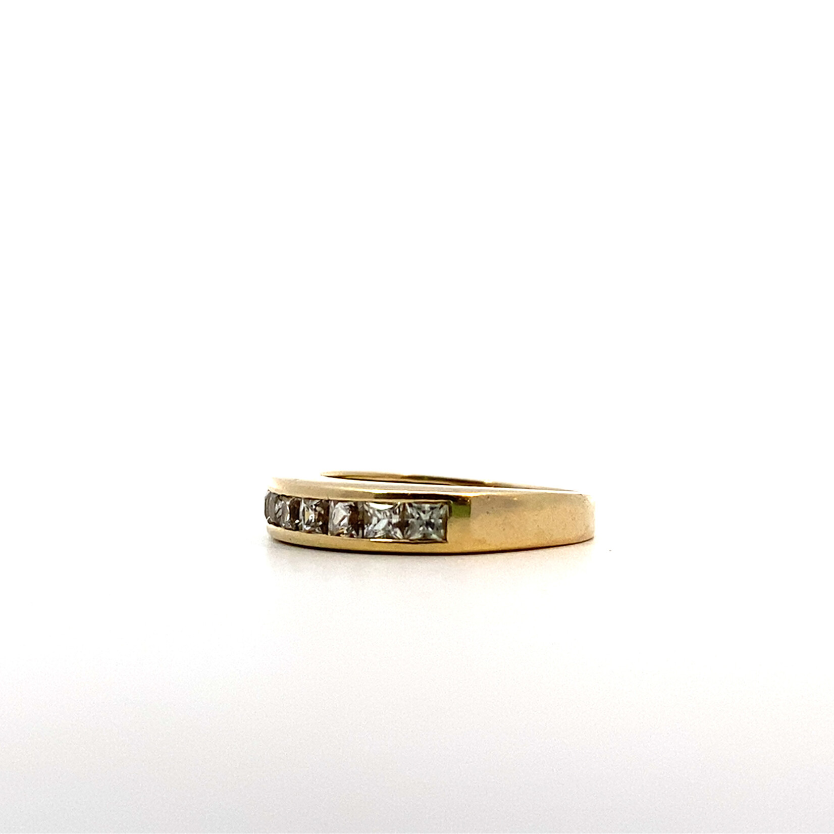 14K Yellow Gold Channel Set Ring size 5.5