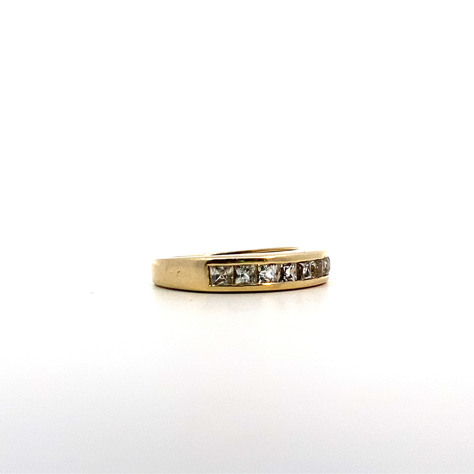 14K Yellow Gold Channel Set Ring size 5.5