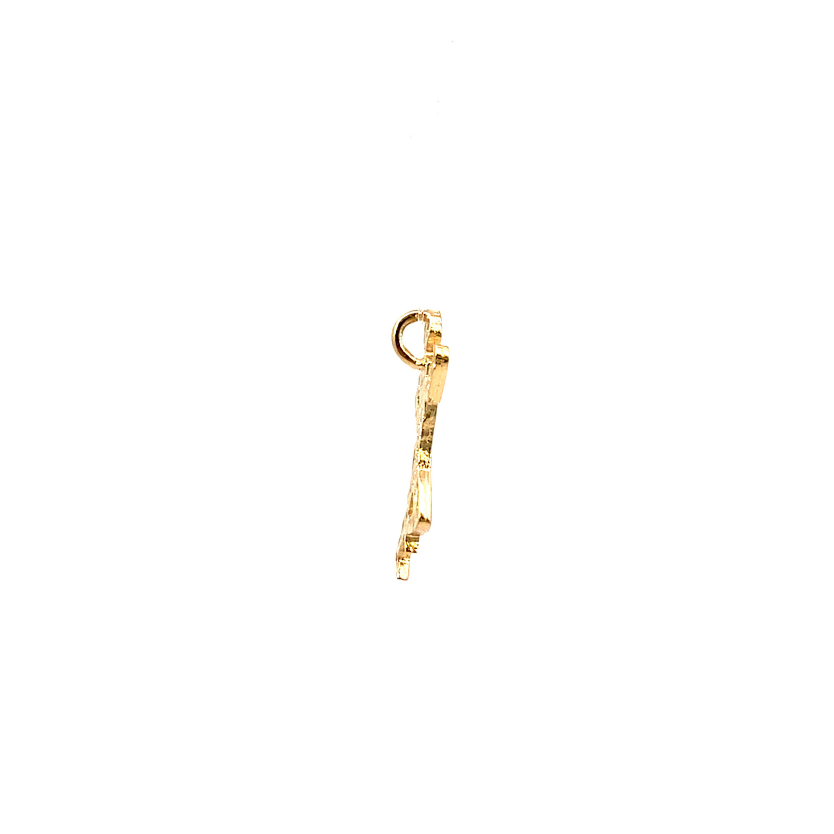 14K Yellow Gold Boy Runner Charm