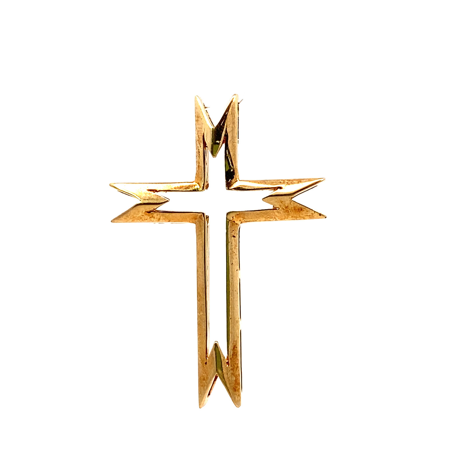 14K Yellow Gold Cross