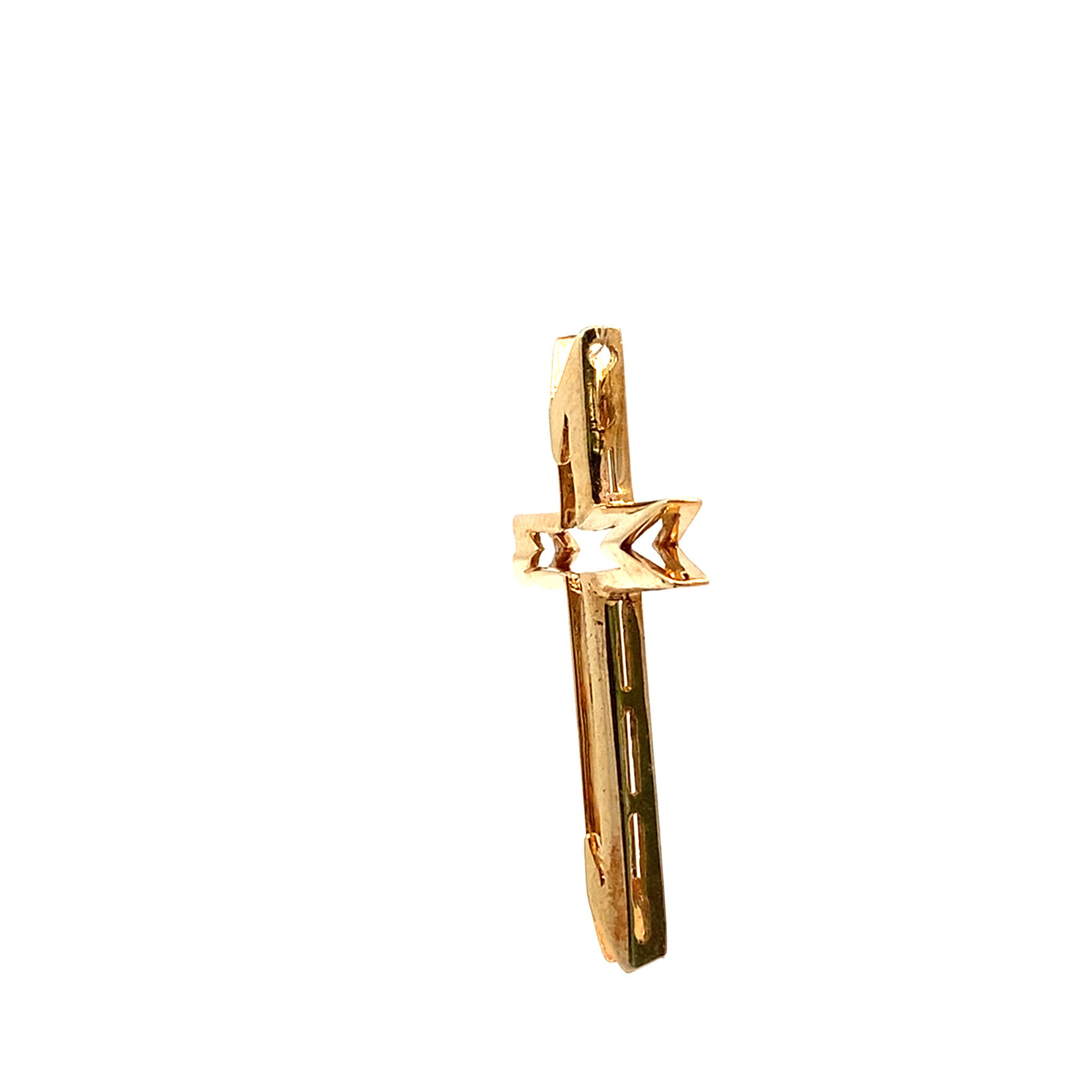 14K Yellow Gold Cross