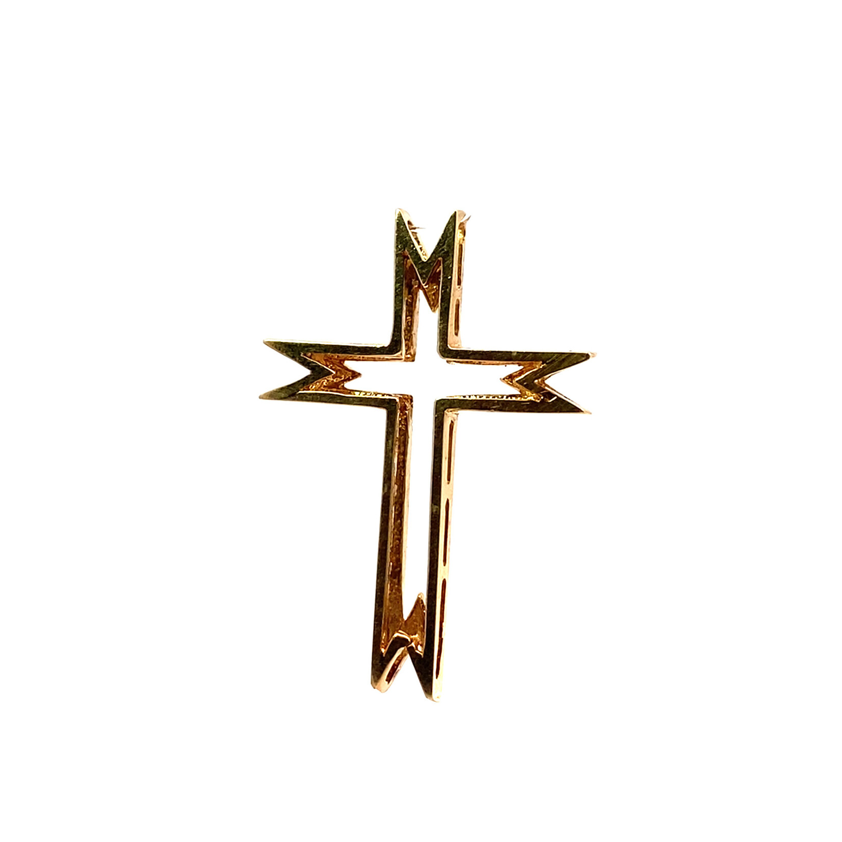 14K Yellow Gold Cross