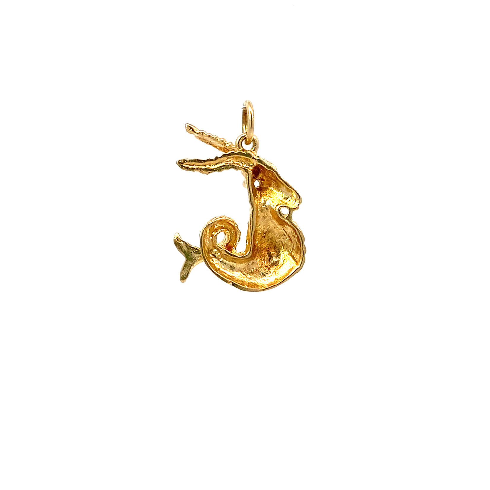 14K Yellow Gold Capricorn Charm
