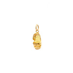 14K Yellow Gold Slipper Charm