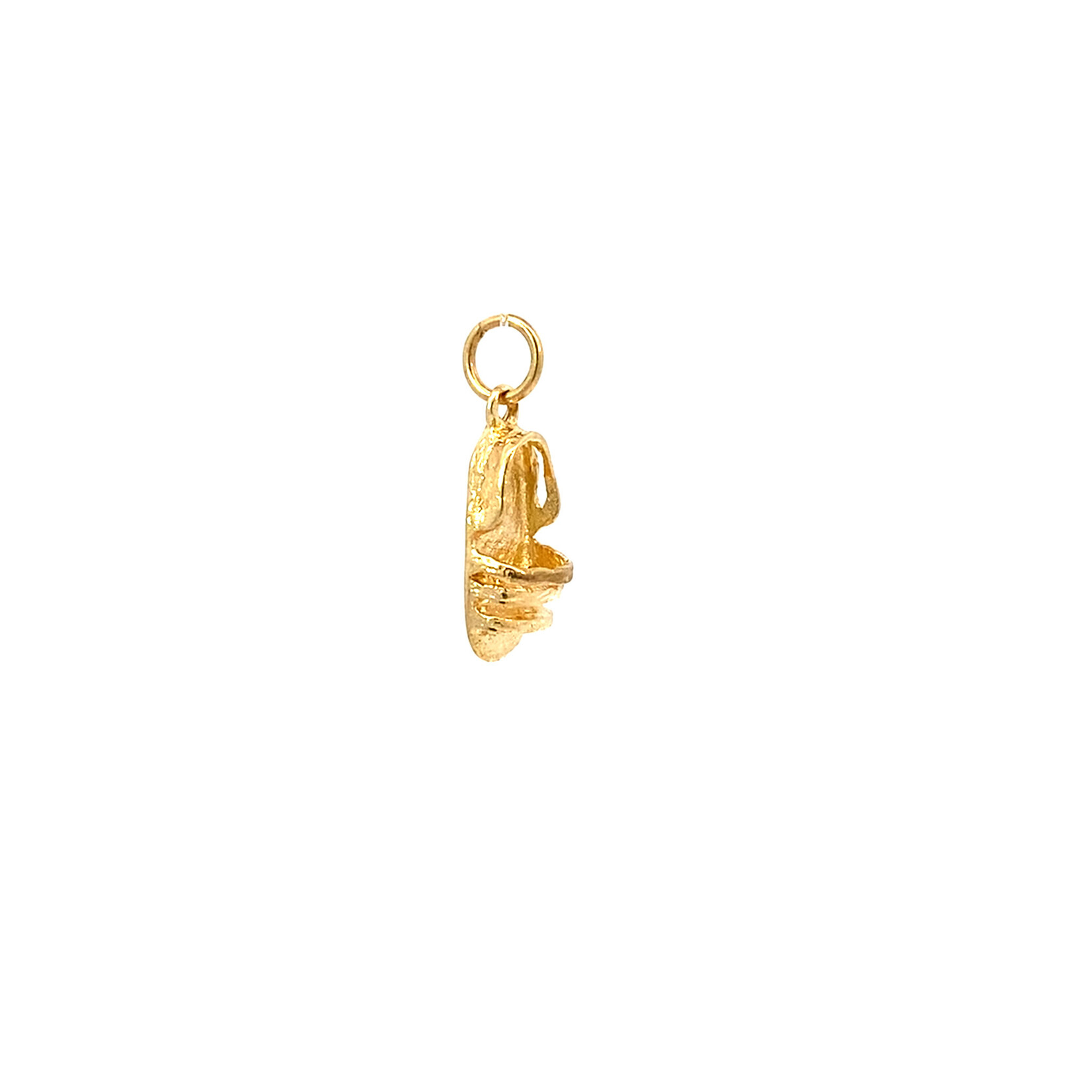 14K Yellow Gold Slipper Charm