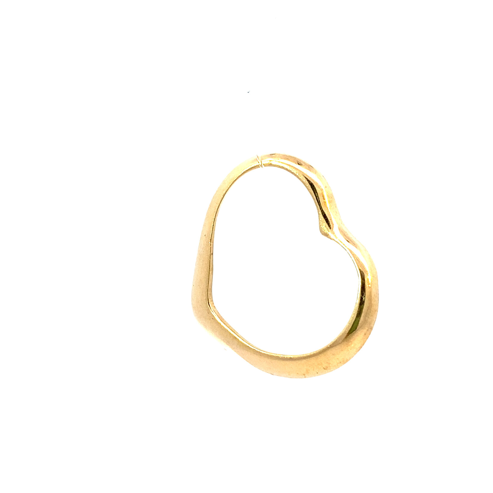 14K Yellow Gold Heart Slider