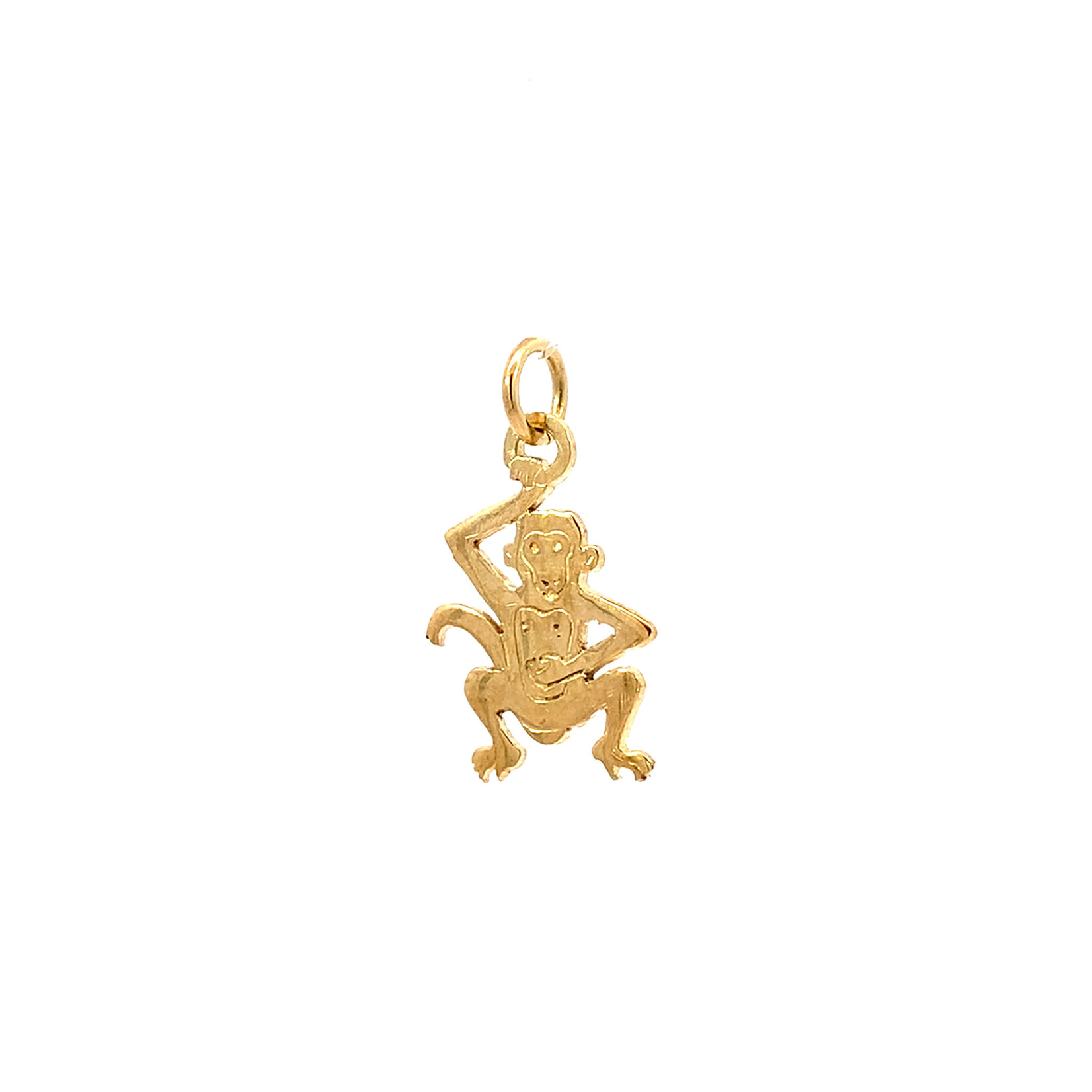 14K Yellow Gold Monkey Charm