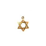 14K Yellow Gold Star of David