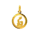 14K Yellow Gold Virgo Charm
