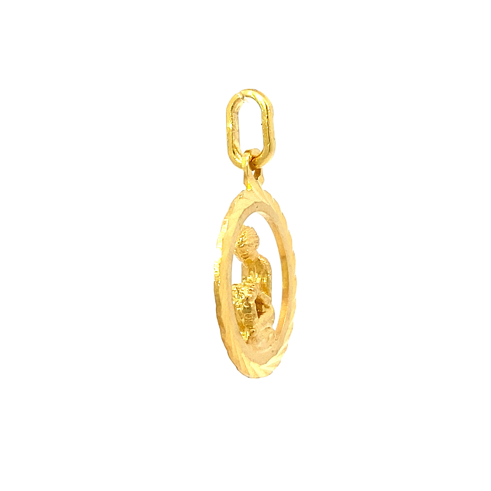 14K Yellow Gold Virgo Charm