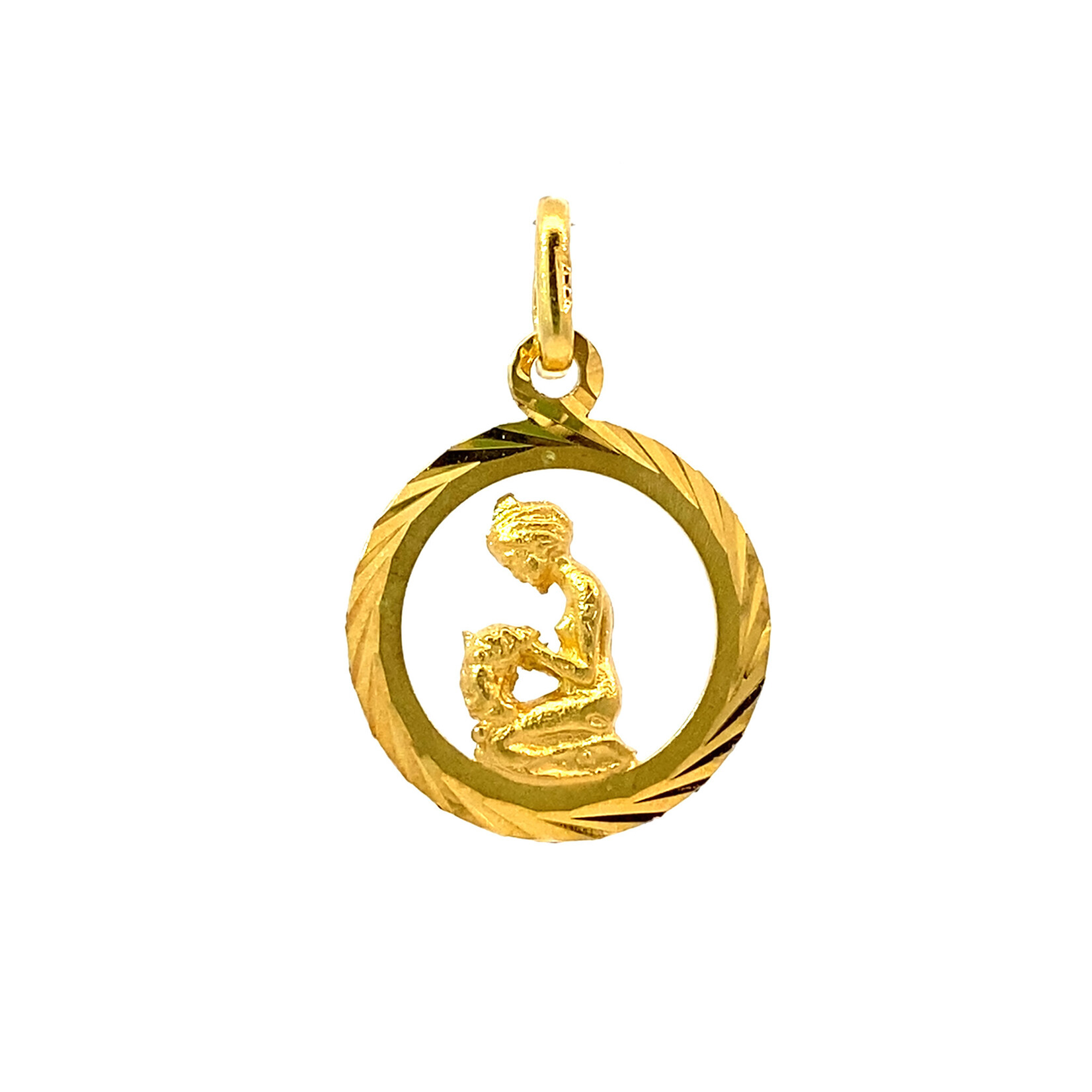 14K Yellow Gold Virgo Charm