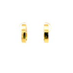 14K Yellow Gold Square Hoops