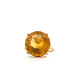 14K Yellow Gold Citrine Ring sz9