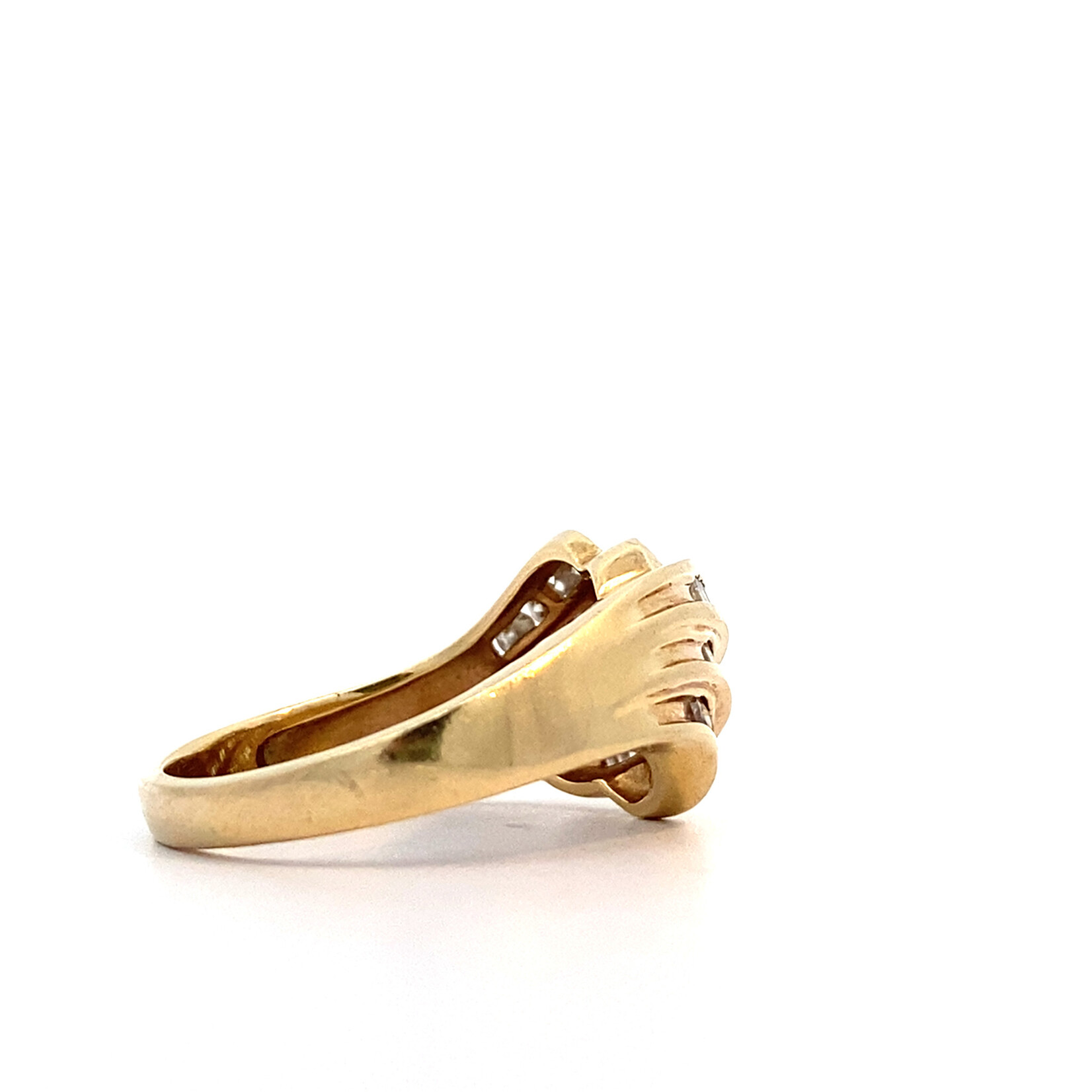 14K Yellow Gold Diamond Ring size 9.5 D1ct