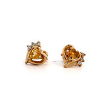 14K Yellow Gold "Citrine" Earrings