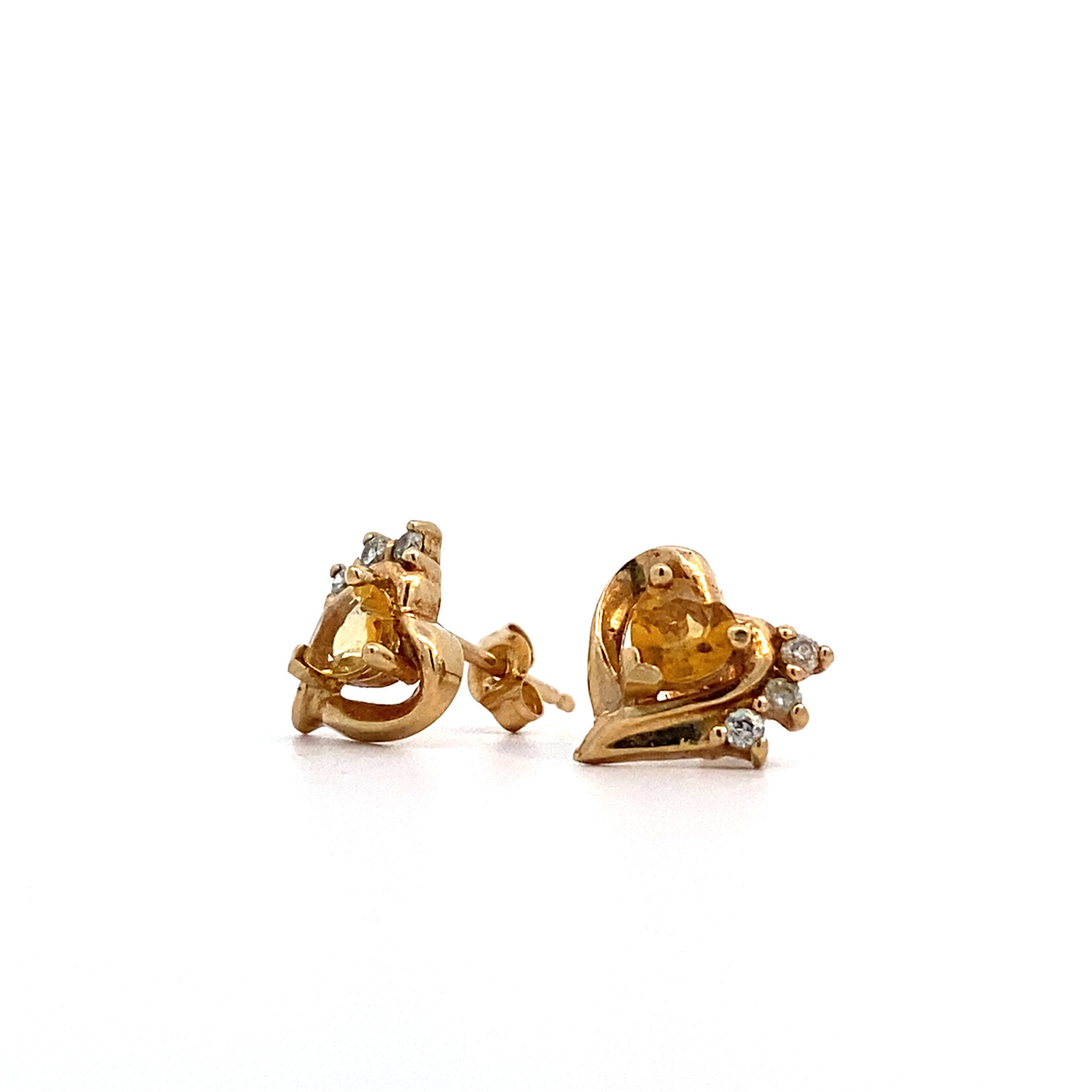 14K Yellow Gold "Citrine" Earrings