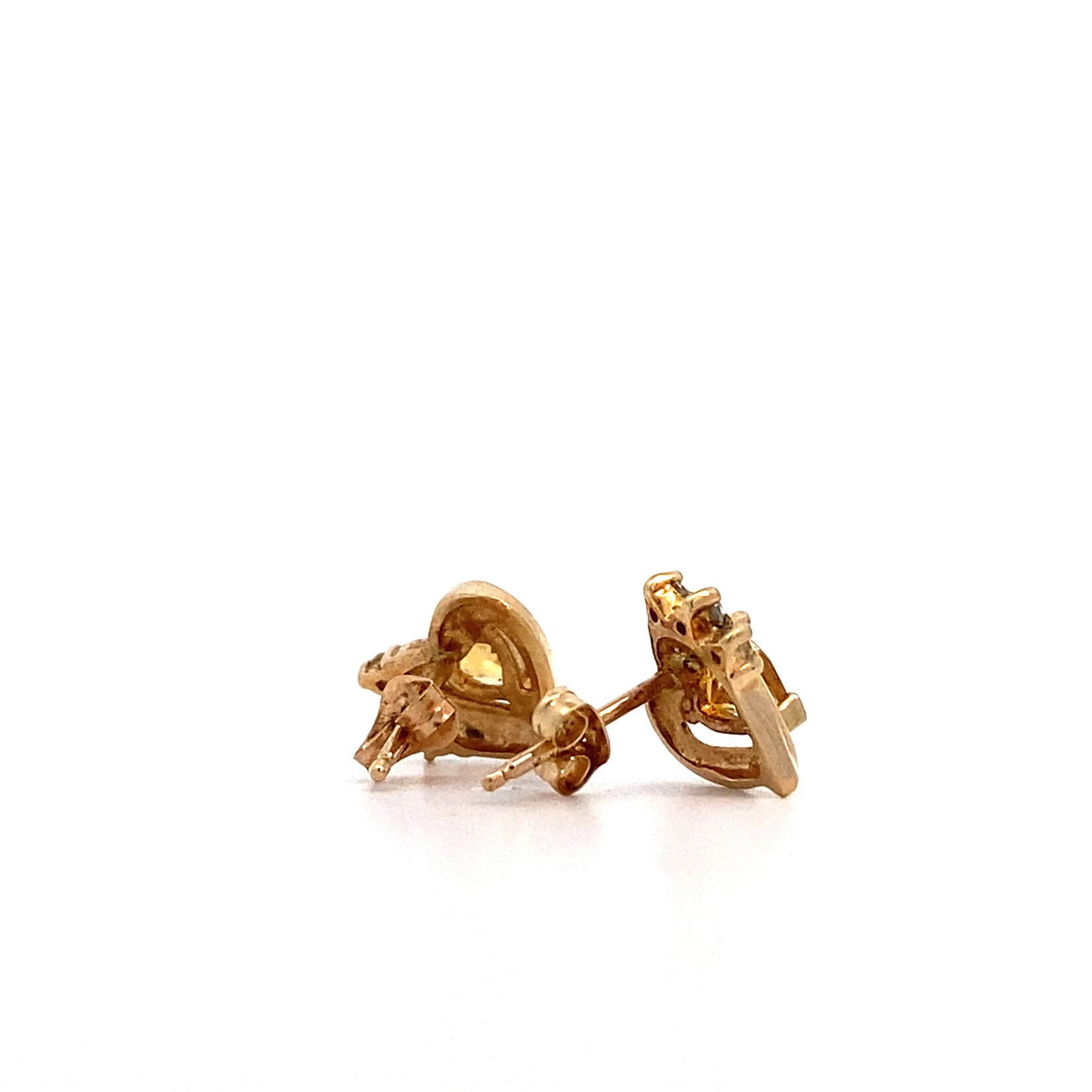 14K Yellow Gold "Citrine" Earrings