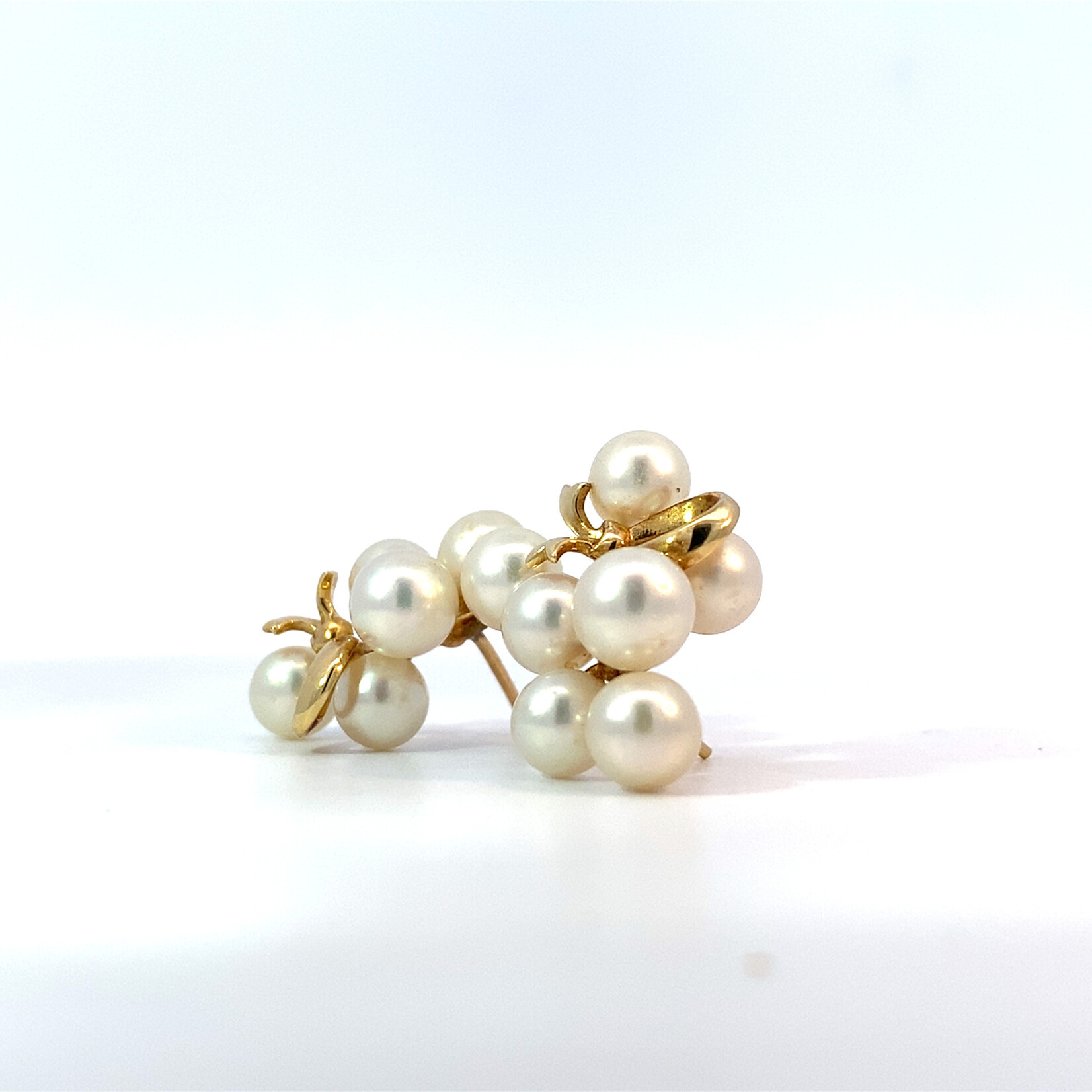 14K Yellow Gold Akoya Pearl Earrings