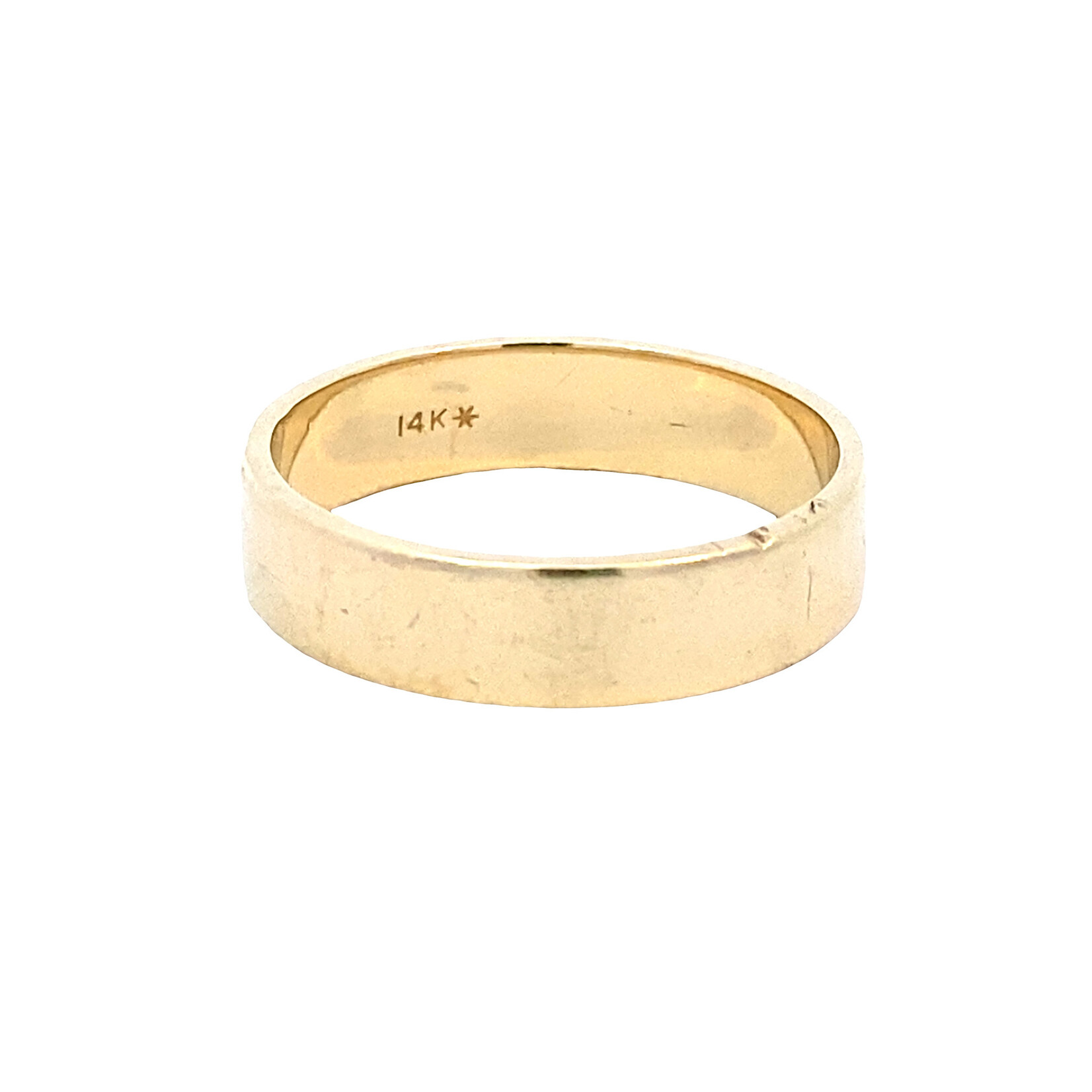 14K Yellow Gold 5mm Flat Band sz8.25