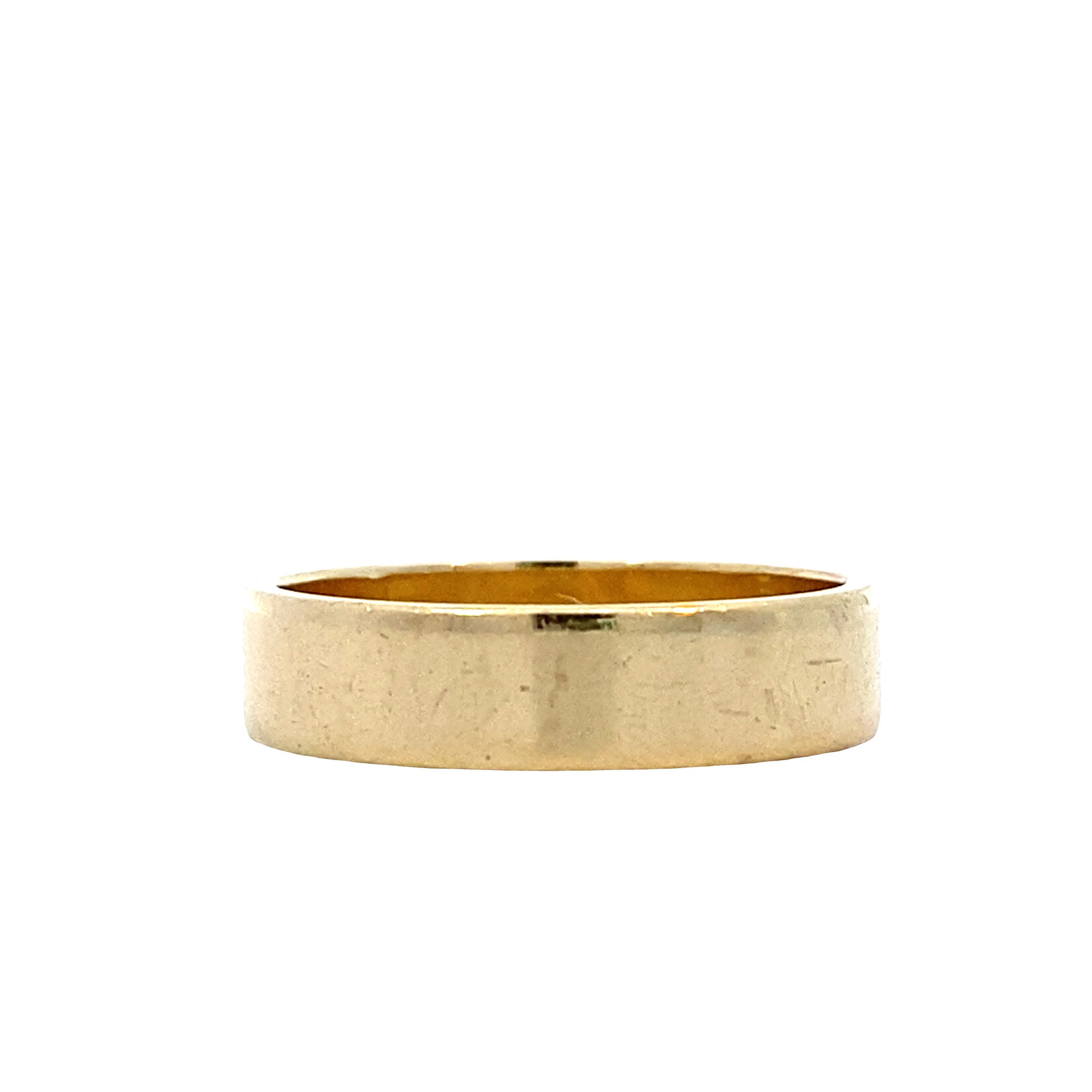 14K Yellow Gold 5mm Flat Band sz8.25