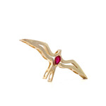 14K Yellow Gold 'Iwa Lele Ruby Pendant R.25ct