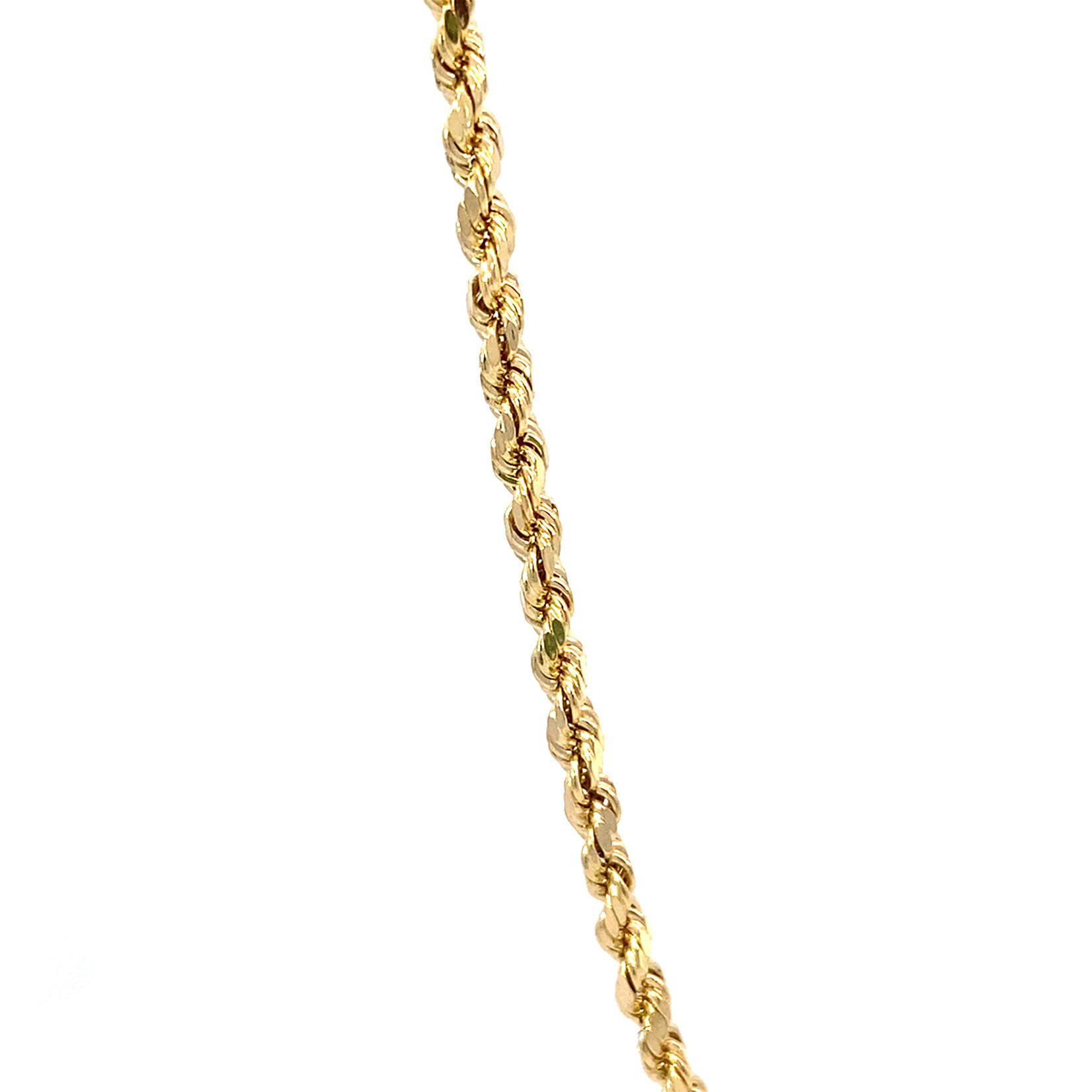 14K Yellow Gold 18" 2.mm hollow rope chain