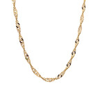 14K Yellow Gold 24" Singapore chain