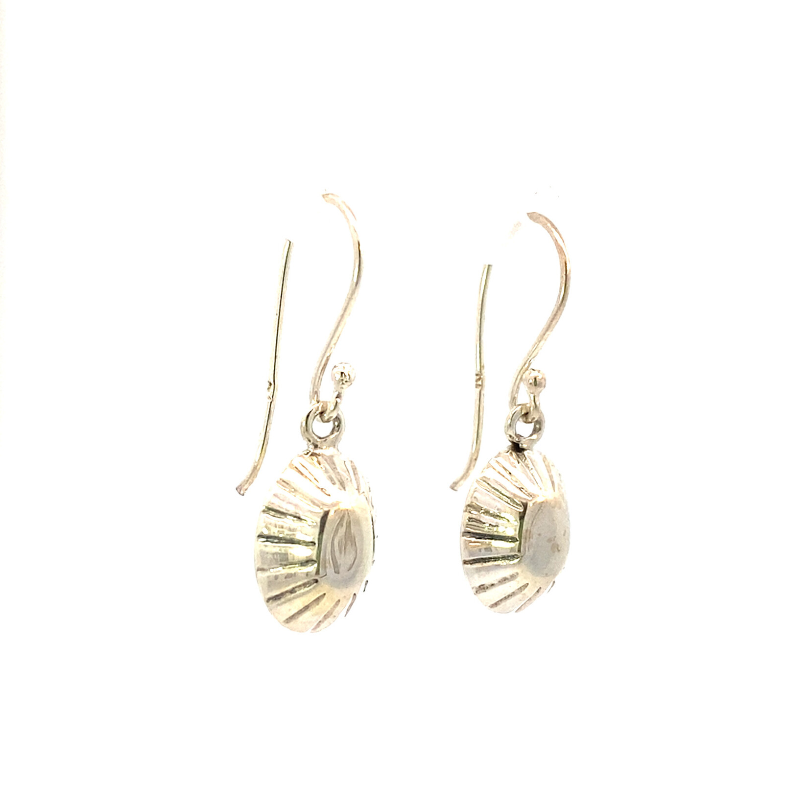 Sterling Silver Opihi dangle earrings