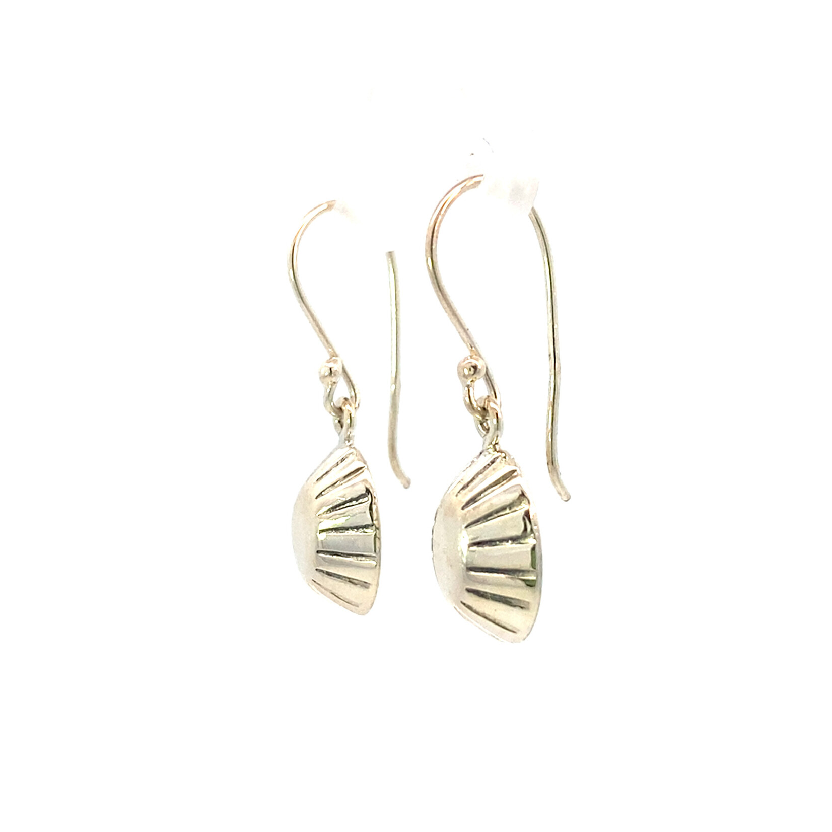 Sterling Silver Opihi dangle earrings