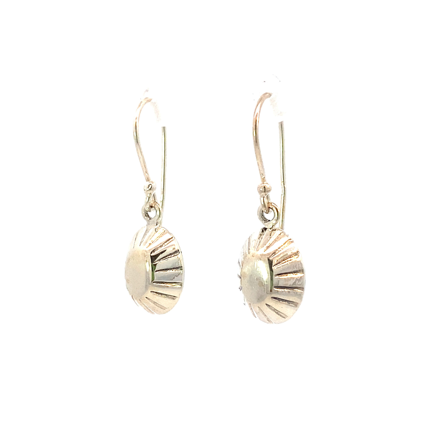 Sterling Silver Opihi dangle earrings