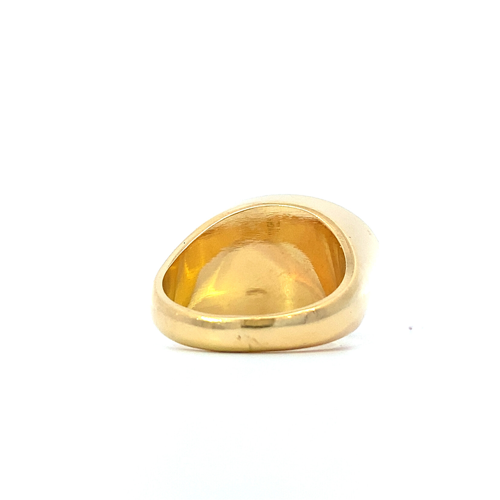 18K Yellow Gold Egyptian signet ring size 9.25