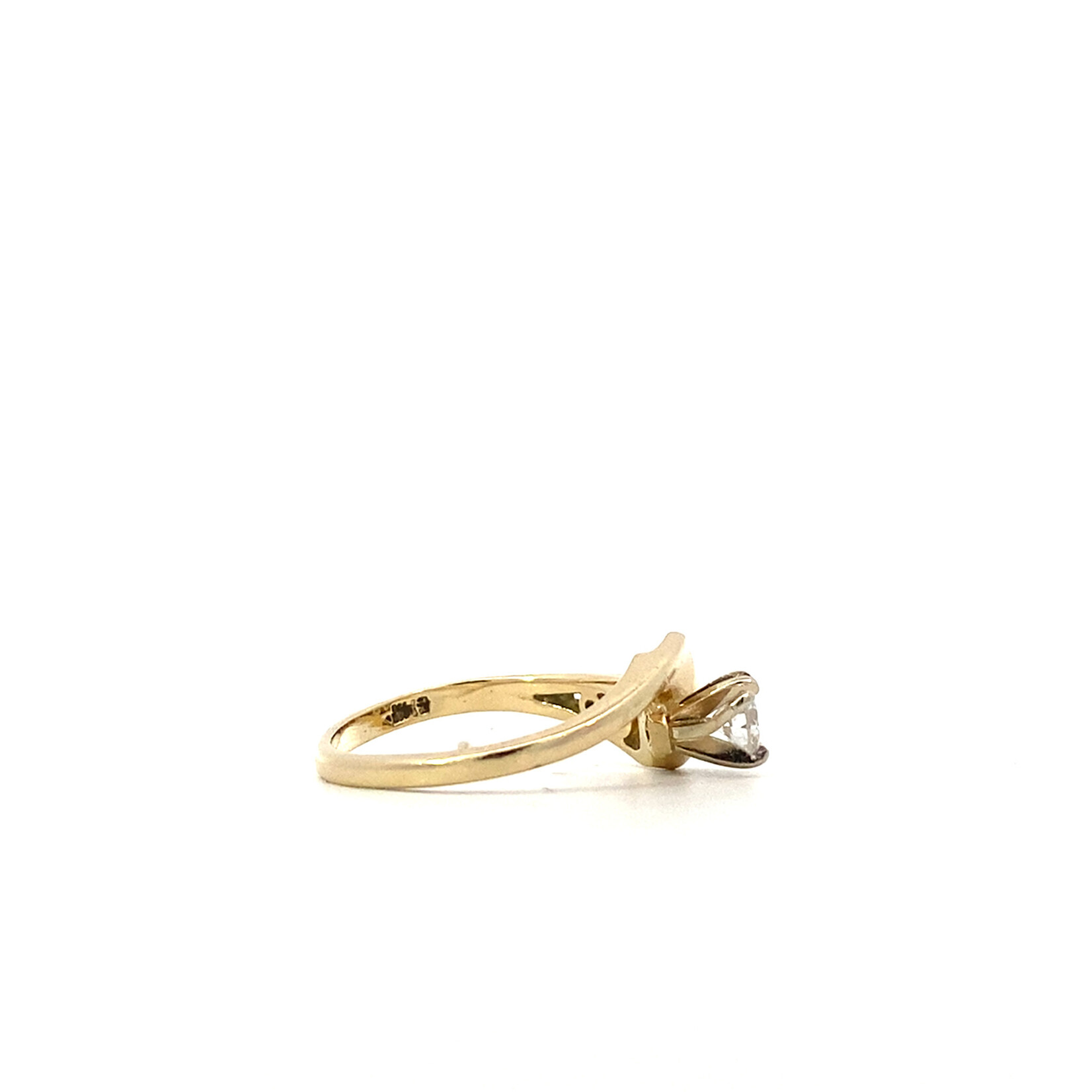 14K Yellow Gold Diamond Engagement ring size 4.75 D+/- .33cttw