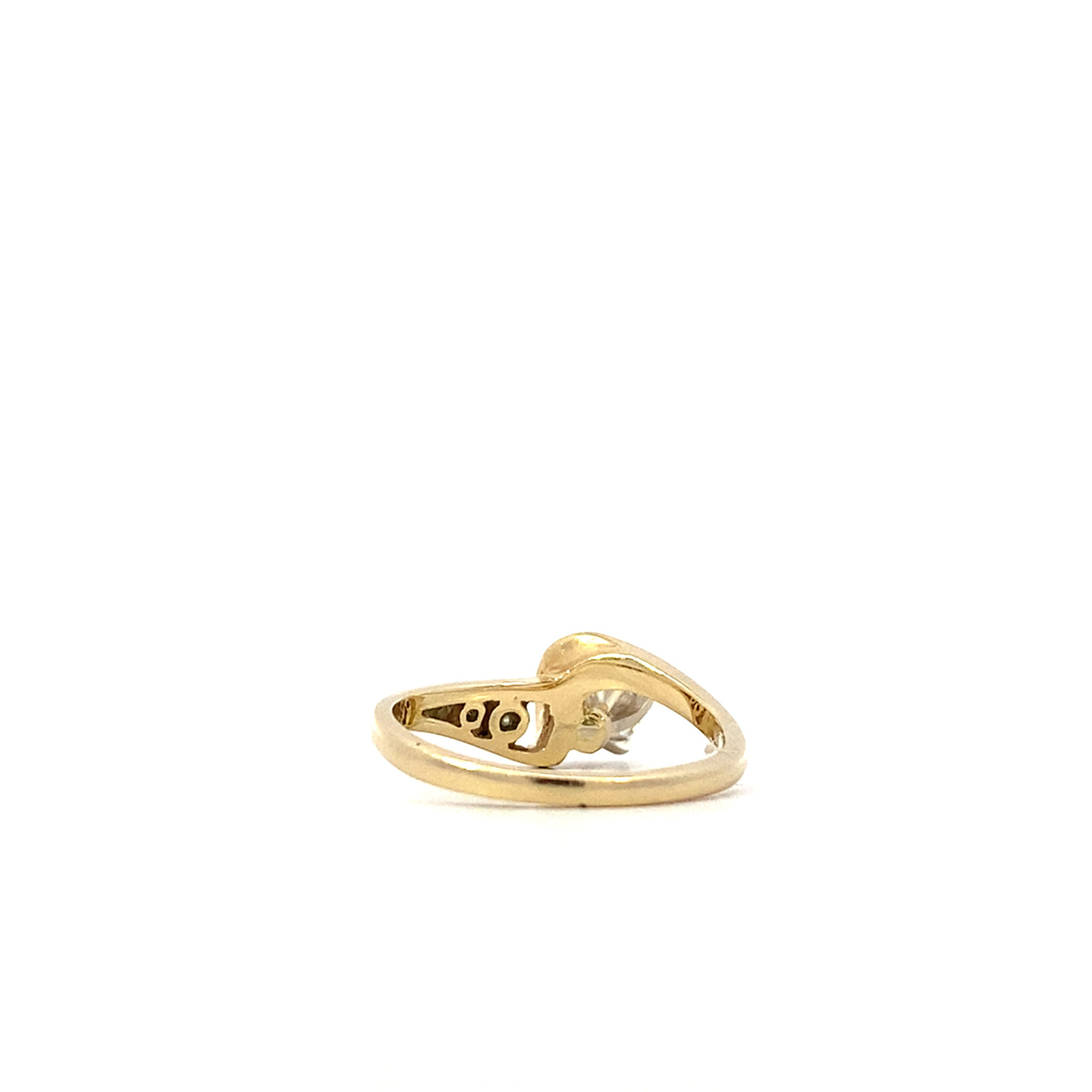 14K Yellow Gold Diamond Engagement ring size 4.75 D+/- .33cttw