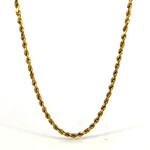 14K Yellow Gold 16" 2mm Rope Chain