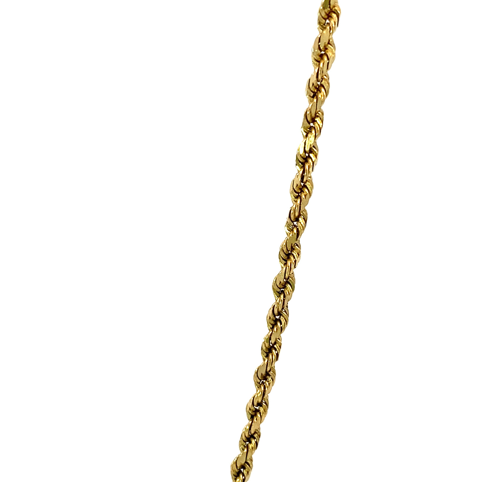 14K Yellow Gold 16" 2mm Rope Chain
