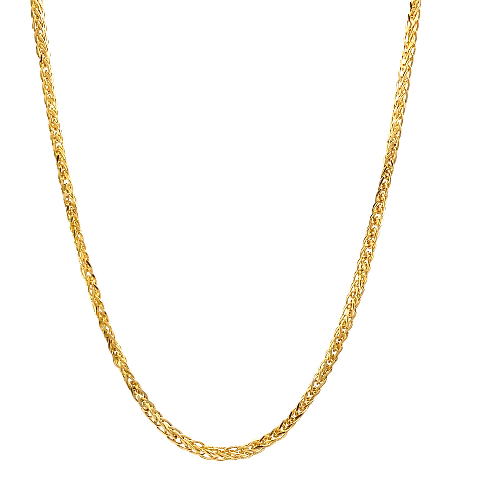 14K Yellow Gold 16" Wheat Chain