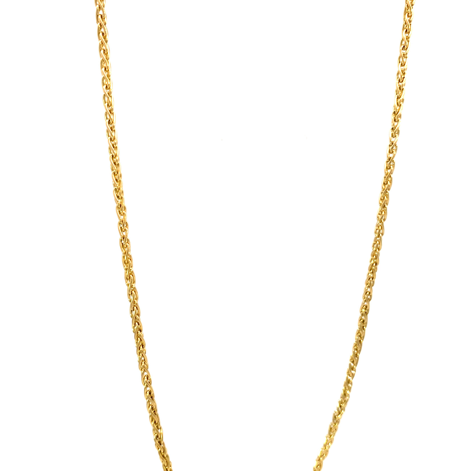 14K Yellow Gold 20" 2mm Byzantine Chain