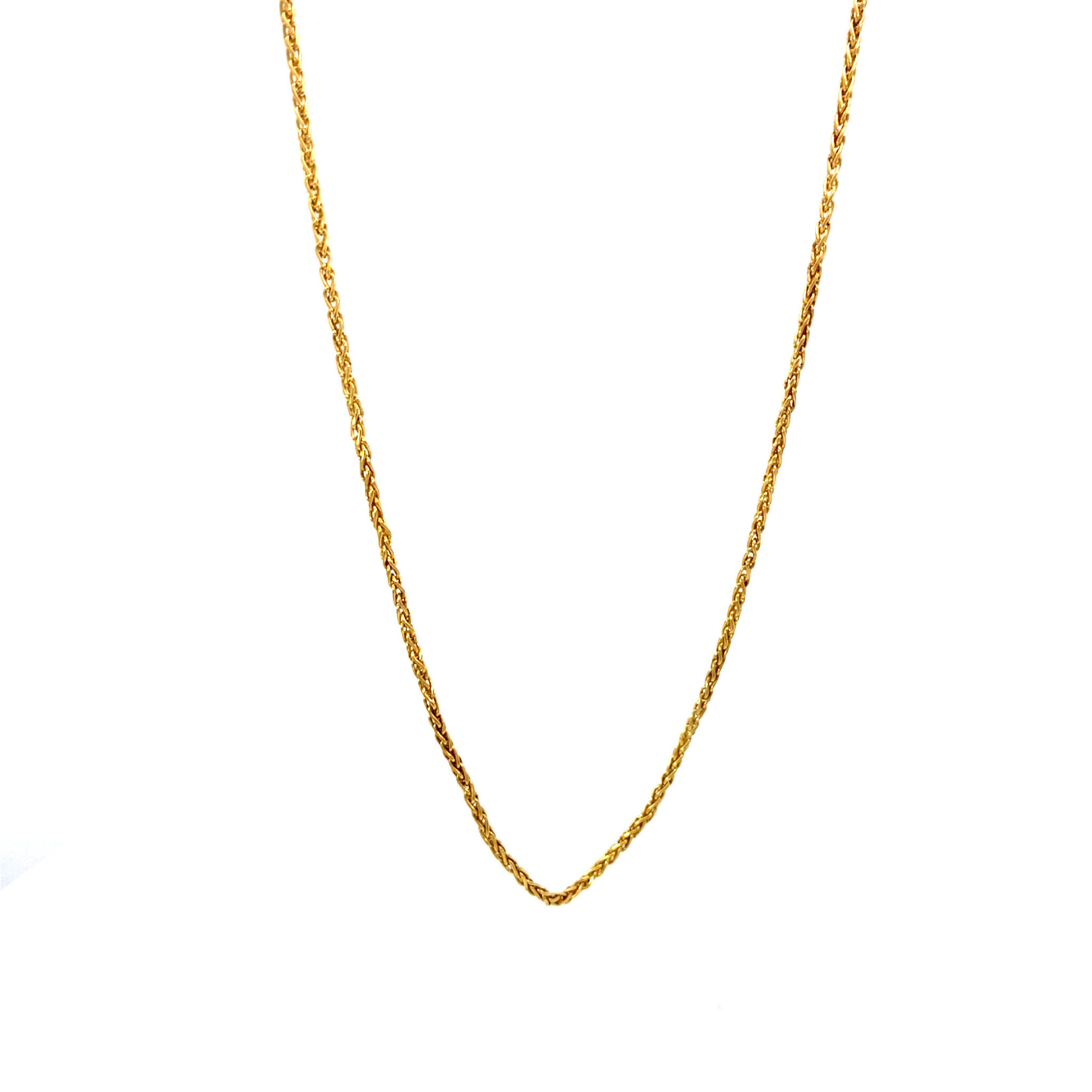 14K Yellow Gold 20" Wheat Chain