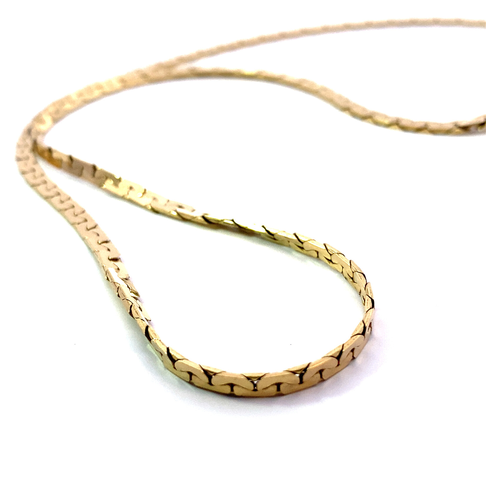 14K Yellow Gold 16" C Link Chain