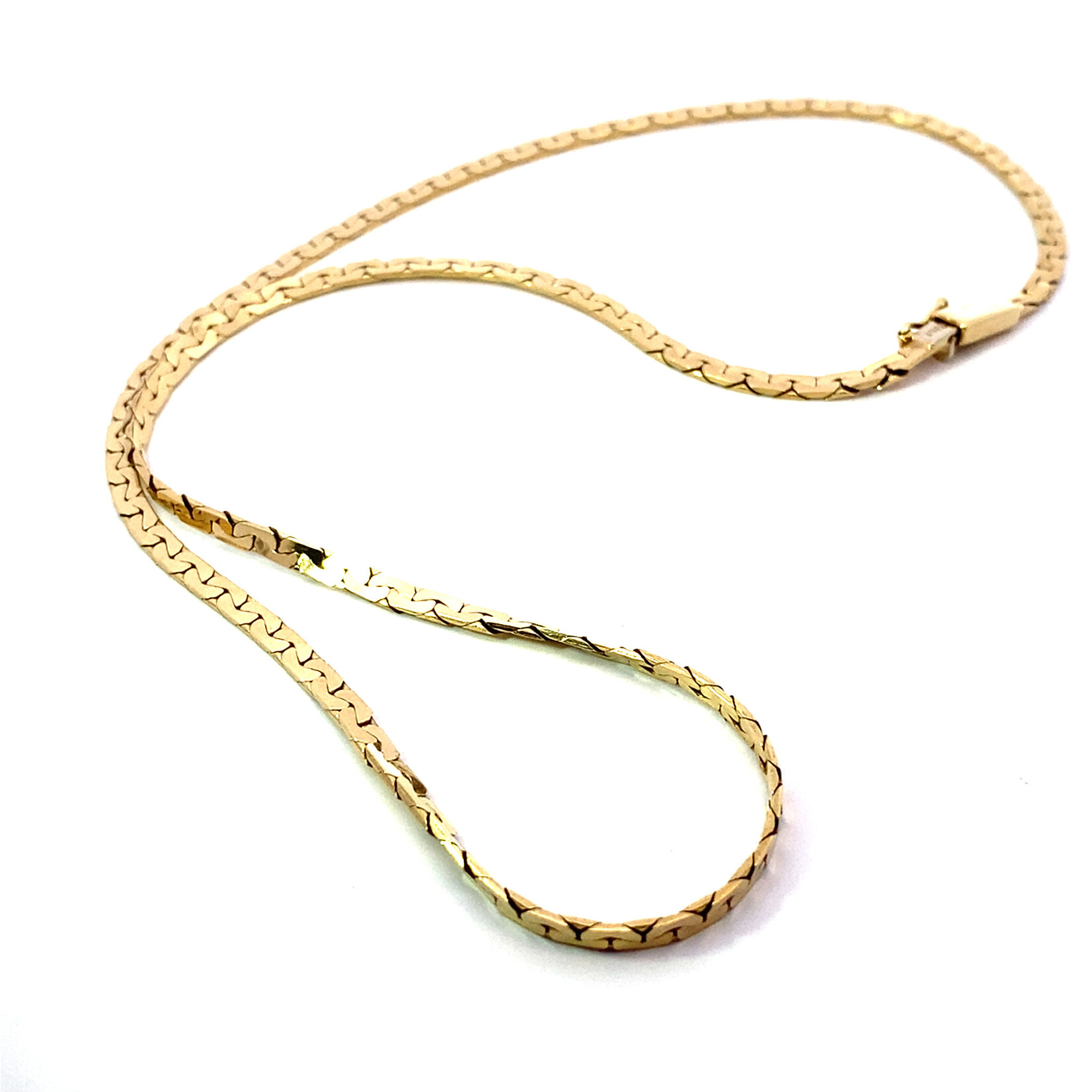 14K Yellow Gold 16" C Link Chain