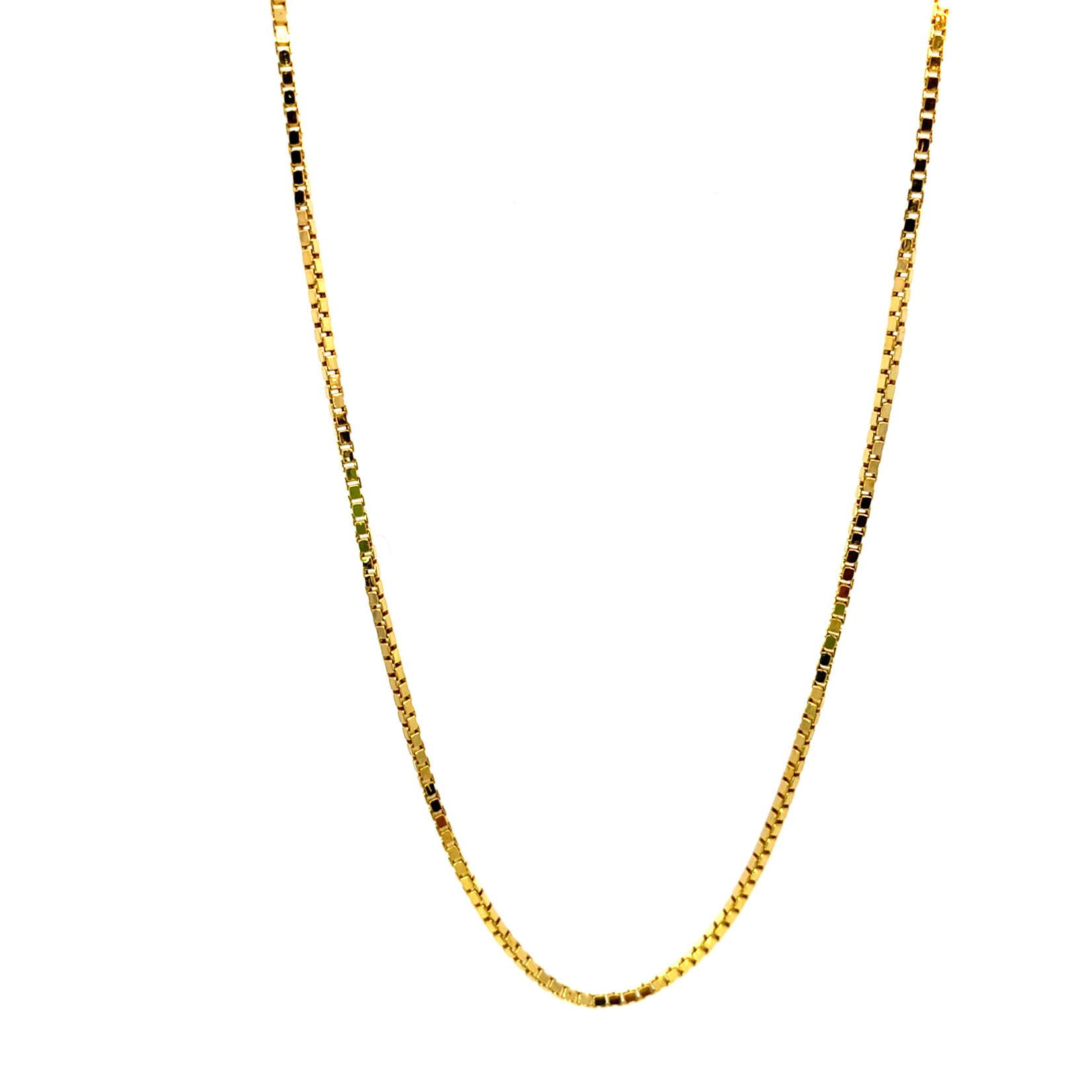 14K Yellow Gold 20" 1.5mm Box Chain