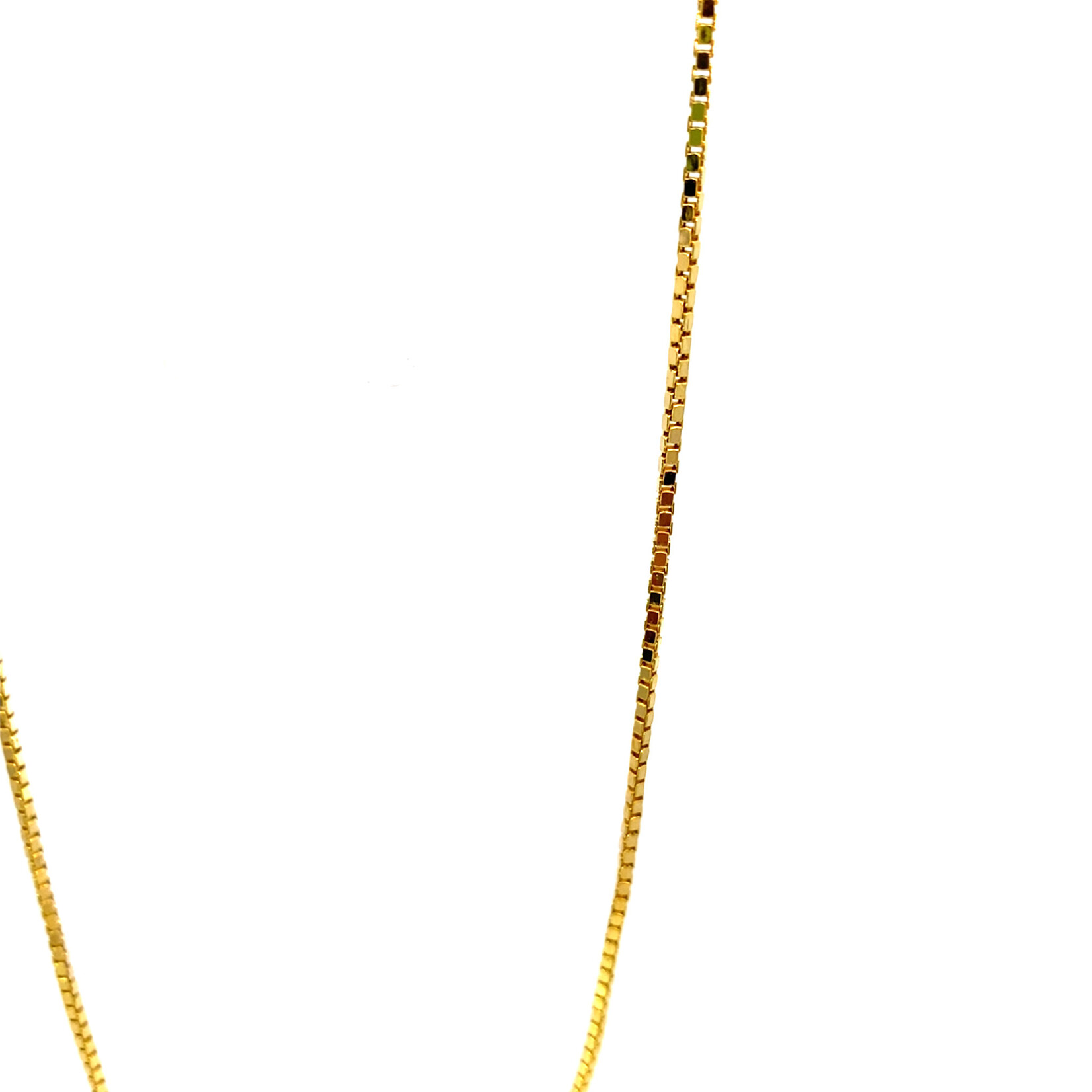 14K Yellow Gold 20" 1.5mm Box Chain