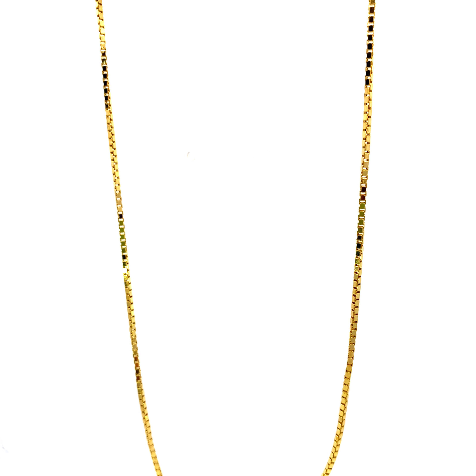 14K Yellow Gold 20" 1.5mm Box Chain