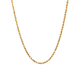 14K Yellow Gold 18" 1.5mm Rope Chain
